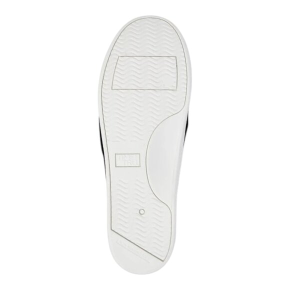 WIDE WIDTH BLACK Time and Tru Women's Scrunch Back Slip-On Sneaker Black SZ 7W - Picture 4 of 4